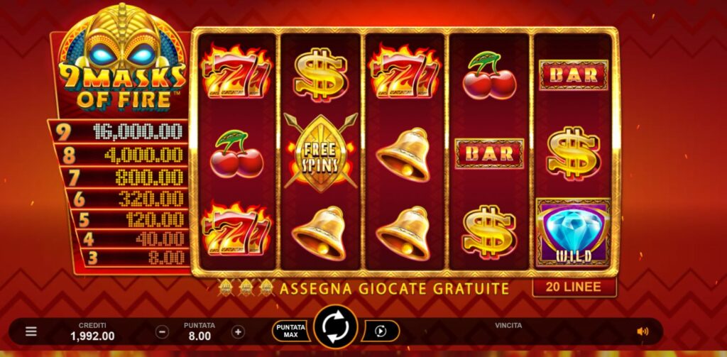 9 Mask of Fire slot review