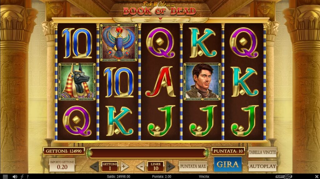 Book of Dead slot Machine recensione