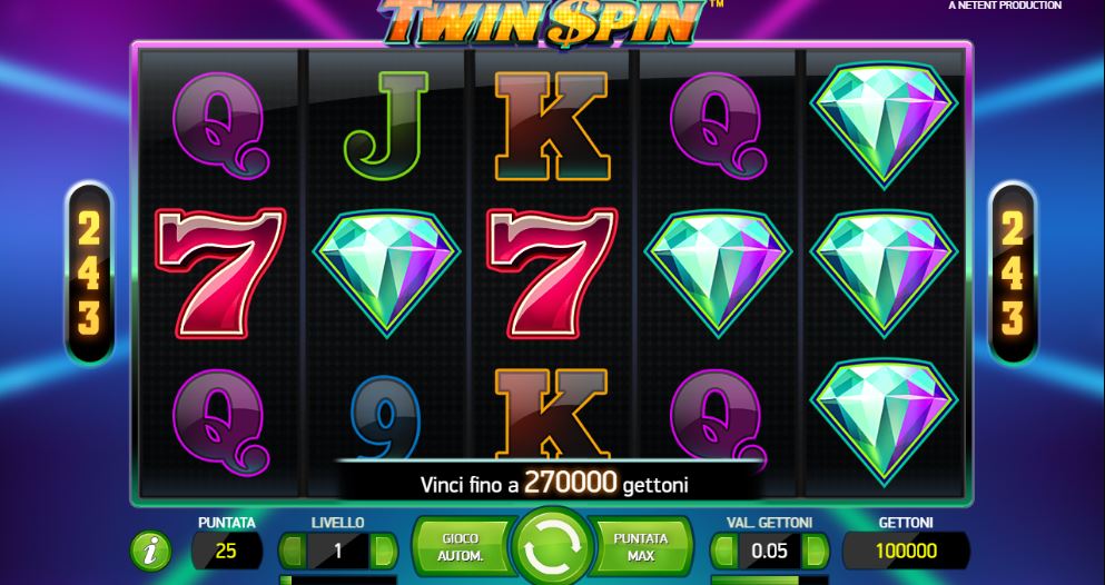 twin spin recensione slot