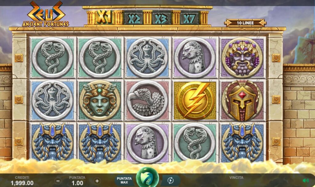 ancient fortune: zeus recensione slot